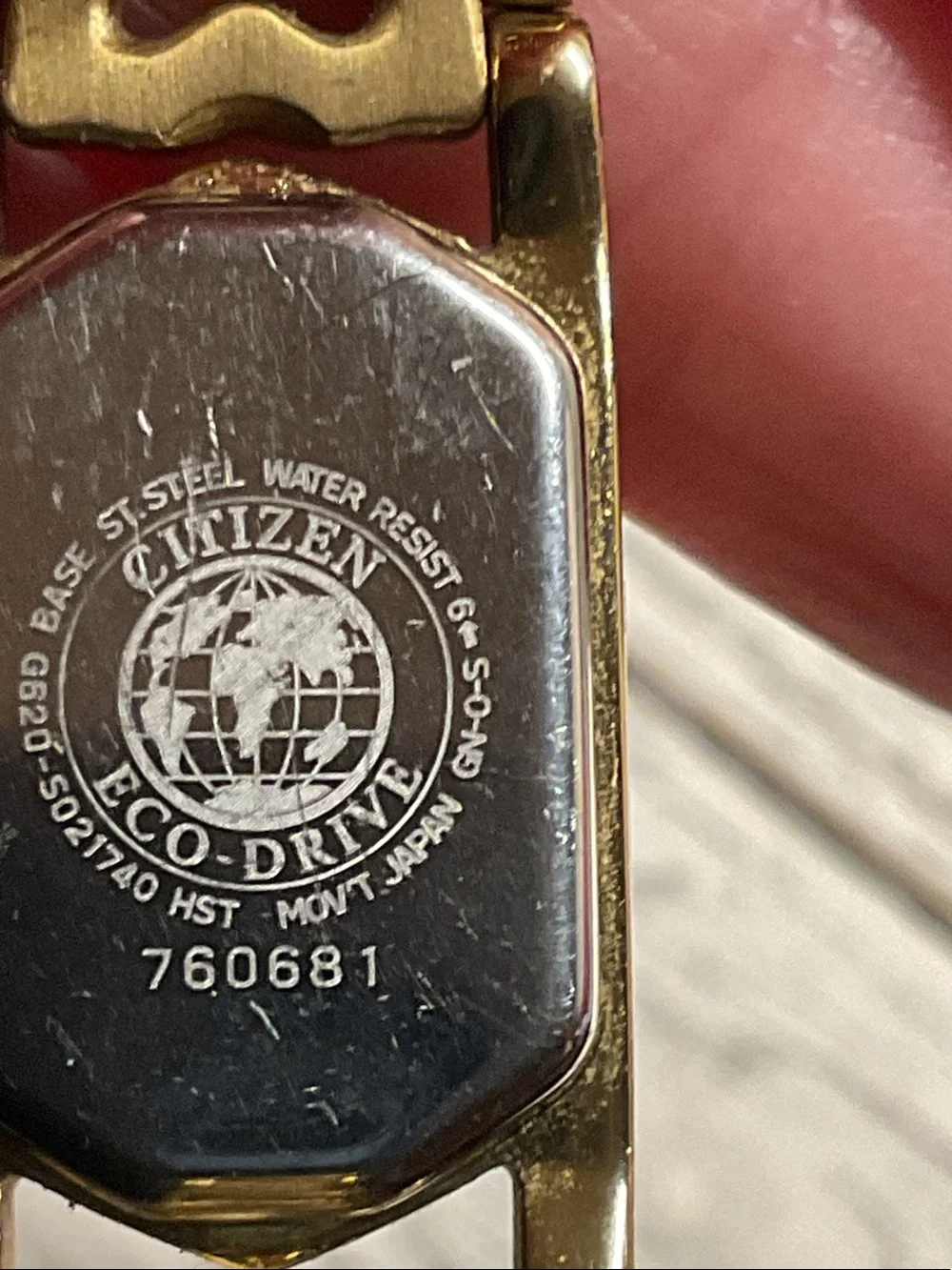 Citizen Eco Drive EG2272-50-D Gold Tone Ladies Watch Heart accent  WORKING